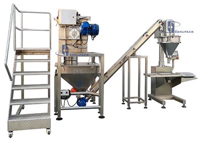 Powder Mixing plus Powder Conveying plus Powder Filling Packing