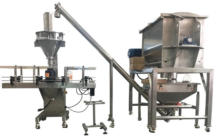 Automatic Linear Dual Head Auger Type Powder Filling Machine