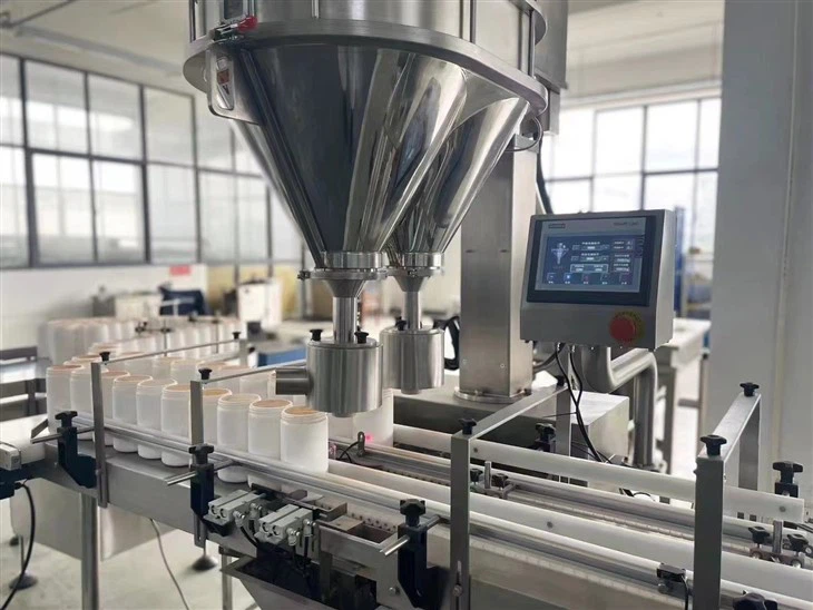 Dual Head Automatic Auger Filler For High Speed Powder Filling