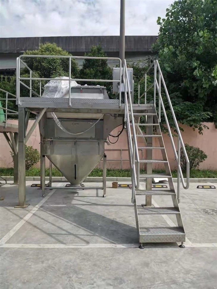 Grain Powder Blender With Ribbon Mixer And Filling